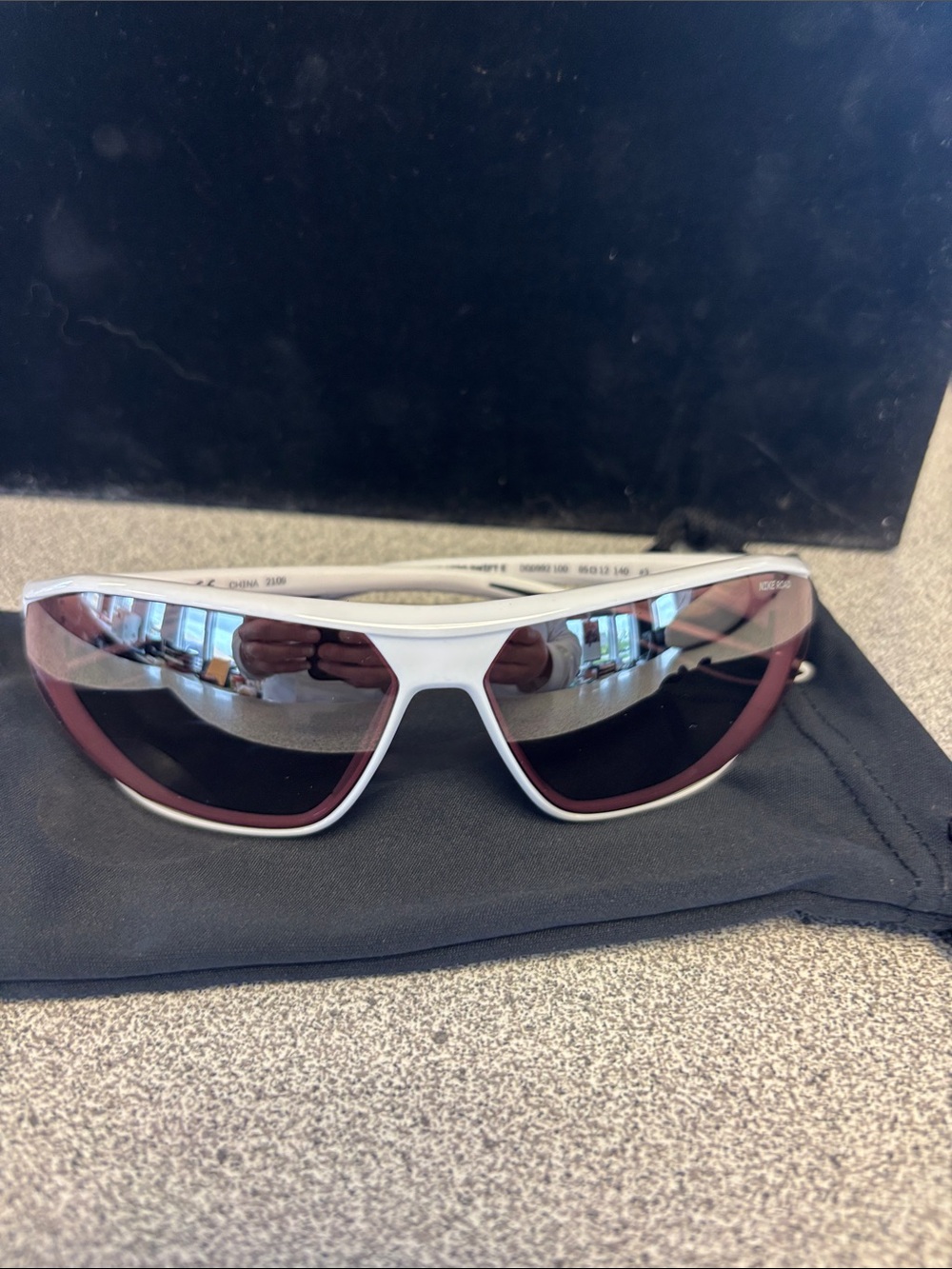 Nike White Frame Sport Sunglasses